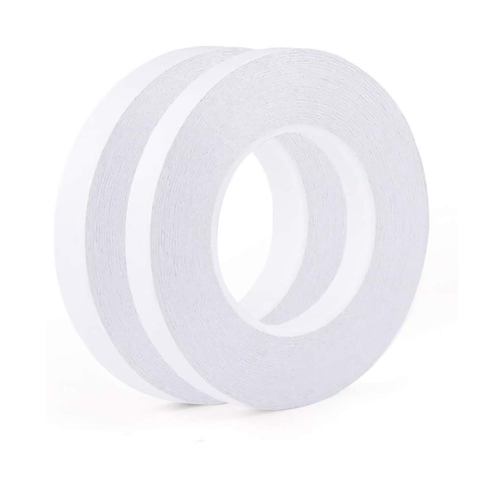 Quilting Sewing Tape Double Sided Strong Adhesive Tape Tape for Sewing/Craft/Class/Office/DIY Using(2 Rolls, 10MM x 20M/Roll)