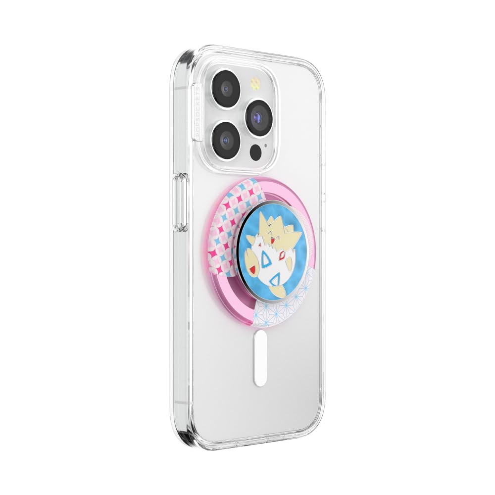 PopSockets Round Phone Grip Compatible with MagSafe, Adapter Ring Included, Phone Holder, Wireless Charging Compatible, Pokemon Fairy Type - Togepi's Charm : Amazon.co.uk: Electronics & Photo