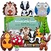 DeFieltro Animali della Foresta - Feltro Fai da Te - Kit Decupage Bambini - Lavoretti Creativi per Bambini e Adulti - Set Bricolage Cucito Giochi - Istruzioni in Italiano