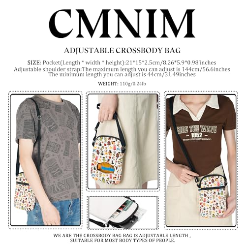CMNIM Cartoon Movie Lover Gift Cartoon Characters Crossbody Purse Bag for Movie Fans Gifts Shoulder Purse Bag2