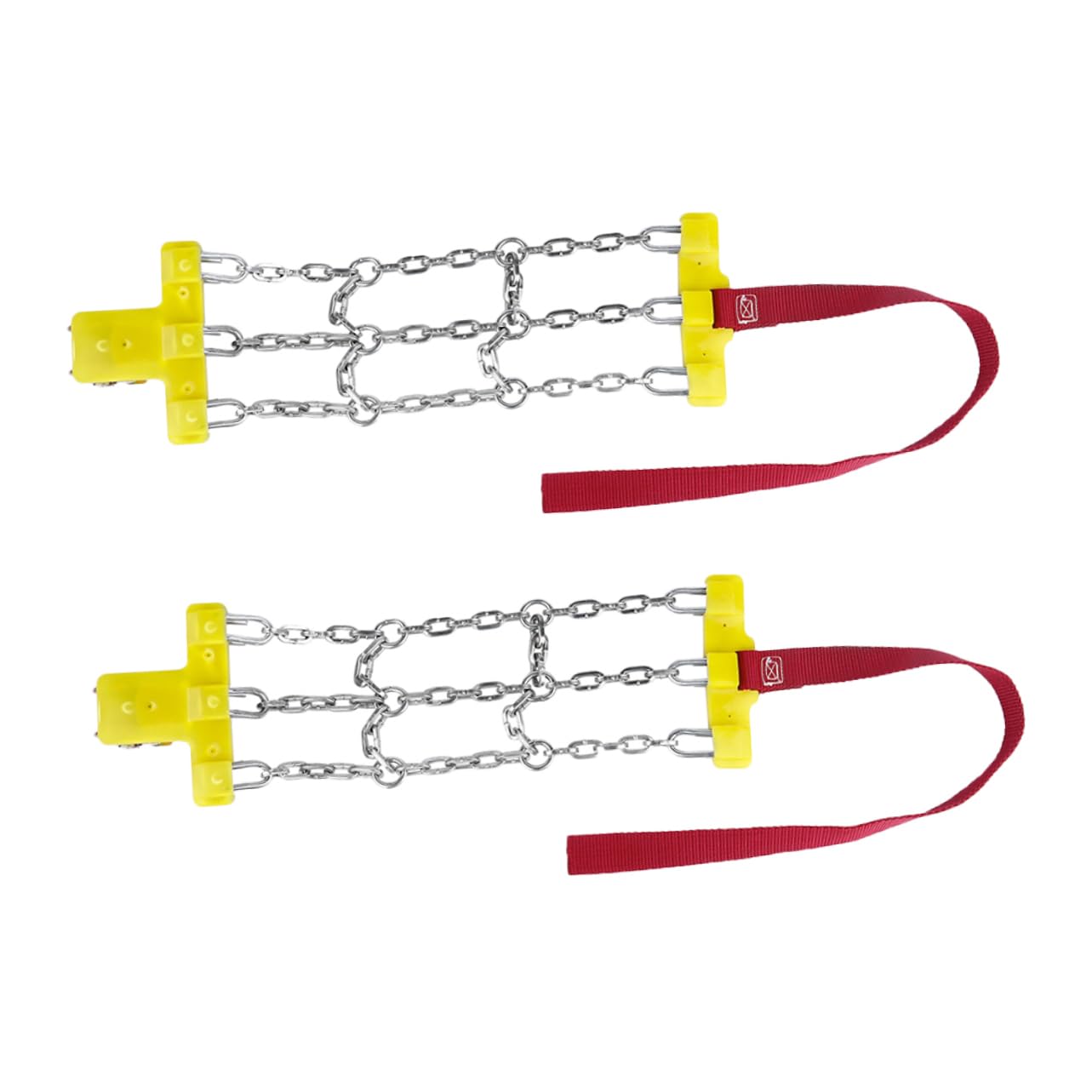 Alipis 2 Pièces Chaînes à Neige Antidérapantes Chaînes de Traction pour Pneus de Voiture Universelles et Durables pour Neige Glace Sable et Urgences Couleur Aléatoire