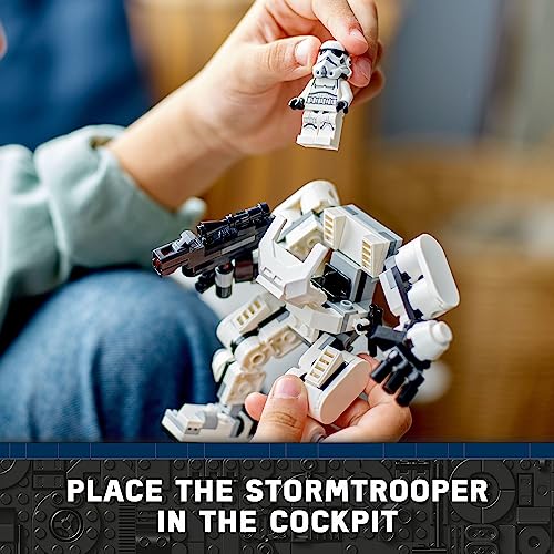 image for LEGO Star Wars Stormtrooper Mech 75370 Star Wars Collectible for Kids,