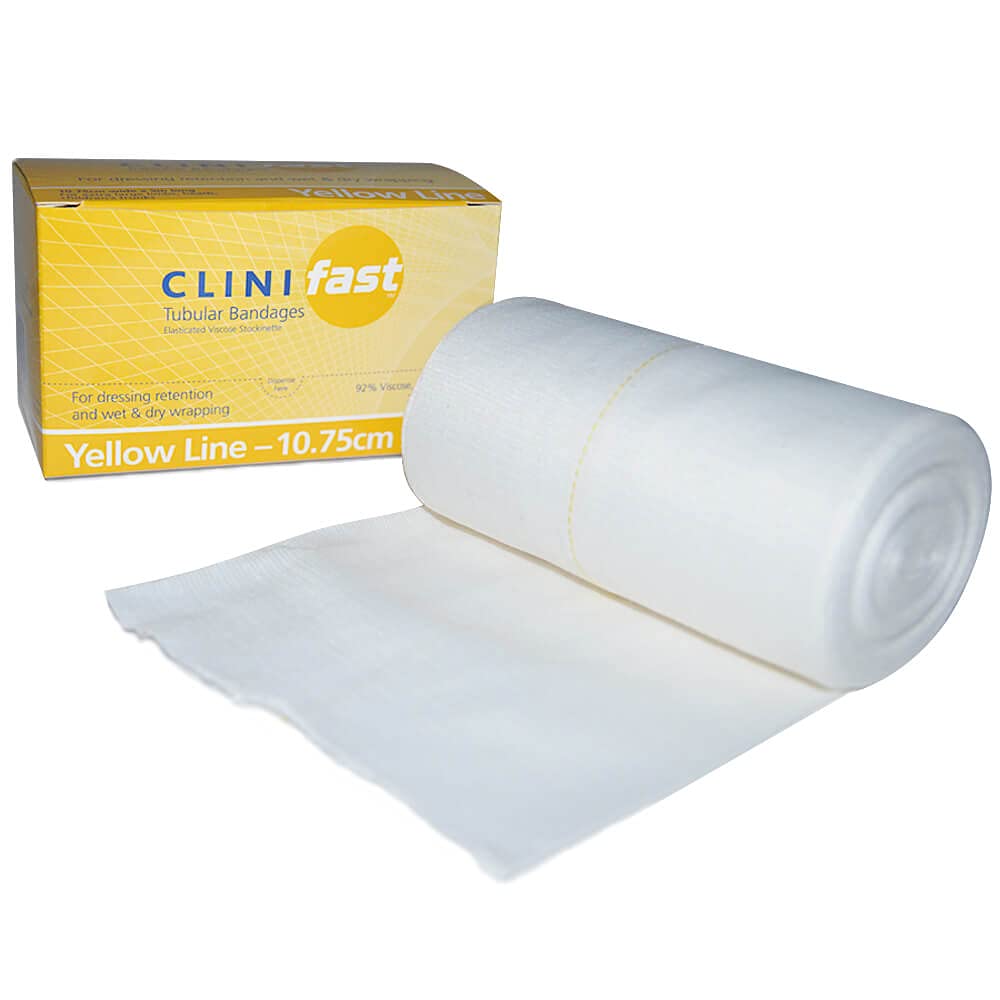 CliniFast Yellow Line 10.75cm x 5m Bandage x 1-327-6474
