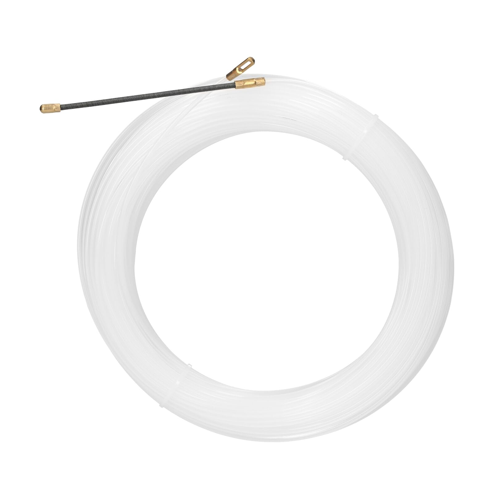 Jelquix Fish Tape Wire Puller Strong Flexibility Cable Pulling Tool for Home Remodeling Electrical Installations 15m/30m/40m ABS Plastic (Transparent White #15)