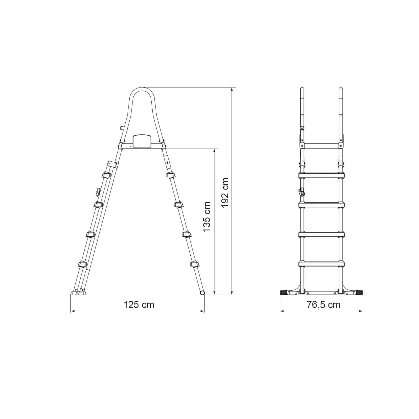 Bestway Flowclear™ 52"/1.32m Safety Pool Ladder