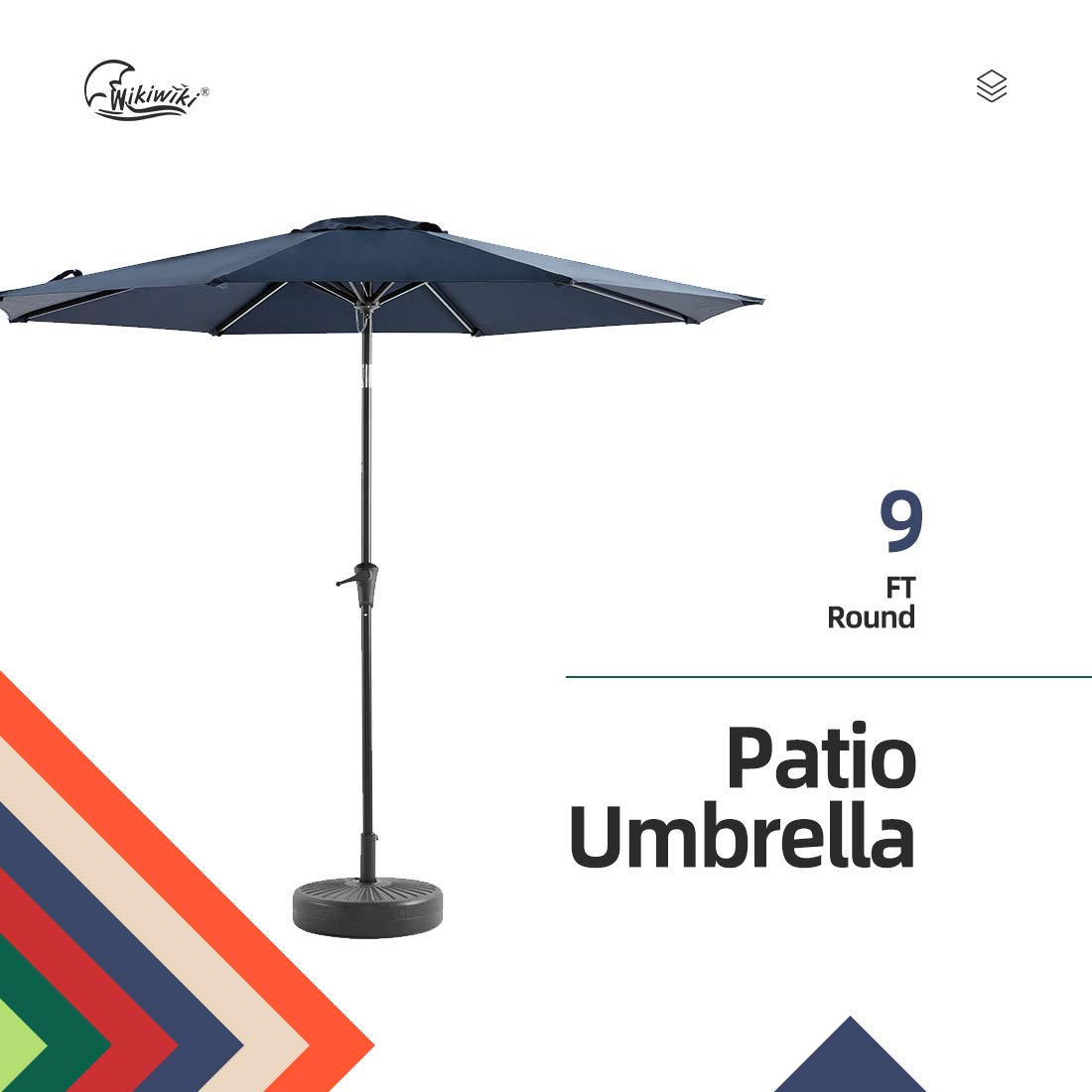 Wikiwiki 9ft Patio Umbrella Outdoor Mark Buy Online In Luxembourg At Desertcart