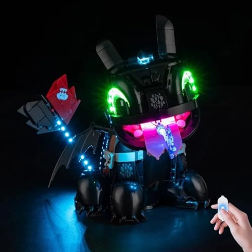 Nitemode Compatible with Lego 10375 How to Train Your Dragon : Toothless, Upgraded Model Lighting Accessories(No Model)