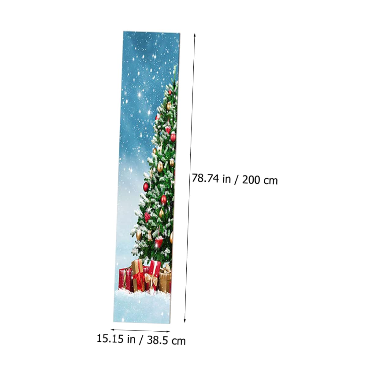 Alipis 6 Feuilles autocollant de porte Signes de Noël ornements décoratifs d'arbre de Noël decoration sapin de noel décoration sapin de noel fenêtre de noël s'accroche Décorations de fête
