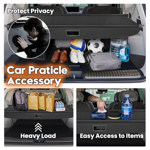 Image of Powerty Cargo Cover for 2026 Hyundai Ioniq 9 Accessories, Carbon Fiber