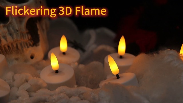 Image of GenSwin 12 Rechargeable Tea Lights Candles with Charging Base and Remote Timer, Flameless LED Tealight Candles Battery Operated Halloween Fall Wedding Table Centerpieces (1.57 inch x 1.85 inch)