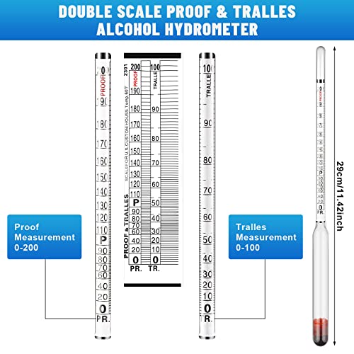 Kanayu KANAYU-HYDROMETERS-01 2 Pcs Glass Hydrometer thumb #1