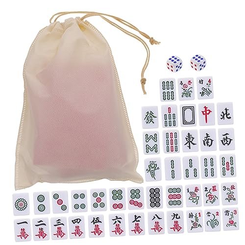Jeu de mahjong portable Yardwe set complet de voyage accessoires fêtes