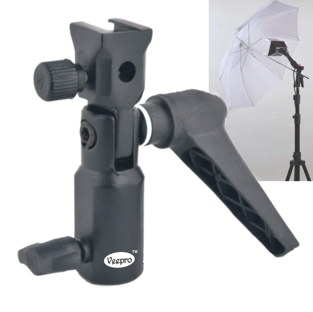 VTS® Deluxe Umbrella Mount Flash/Video Light Sungun Speed-lite Holder Bracket with Steel Metal Shoe-image-19
