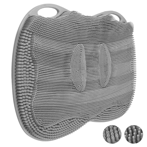 XL Shower Foot Scrubber Mat Grey