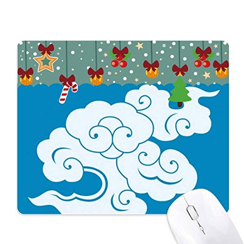 Tapis de souris nuage blanc en caoutchouc pour éviter les douleurs au poignet