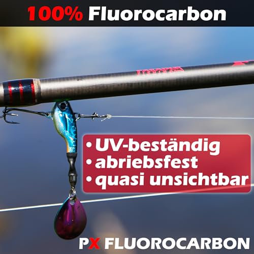 Paradox Fishing 100% PX Fluorocarbon Vorfach 30m 0,25mm - fluorocarbon Schnur- Quasi unsichtbar
