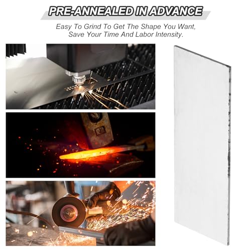 PATIKIL 5er-Pack 15N20-Stahl für die Messerherstellung, 4 x 1 1/2 x 1/16 Stahlblech für DIY-Blankblech, professionelle und Hobbynutzung