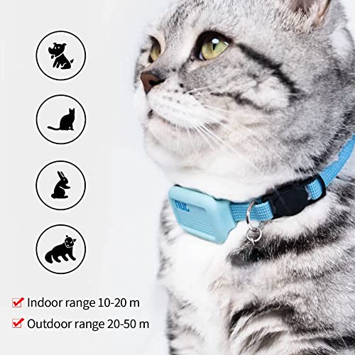Akin Pet Tracker for Cats, Lightweight Bluetooth Cat Tracker GPS Collar for Small Pets, One-key Search Trajectories, APP Monitoring, Waterproof Pet GPS Tracker for Small Cats Dogs - Image 4