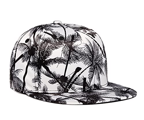 Image of Quanhaigou Snapback Hat for Men Women,Hip Hop Style Colorful Flat Bill Hats Teens Adjustable Baseball Cap