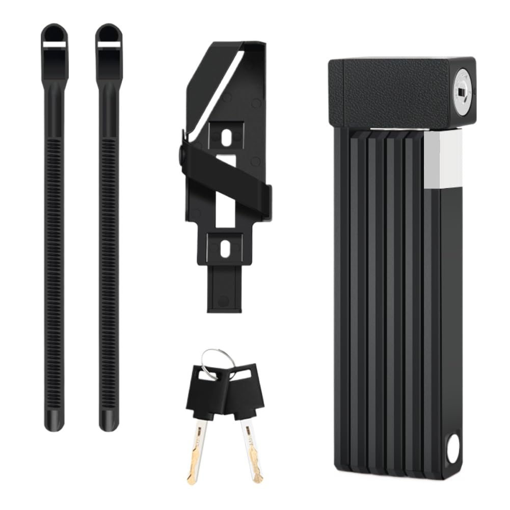 Foldable Bicycle Lock Portable Security Anti-Theft Chain Lock for MTB Bike Scooter E-Bike Road Cycling