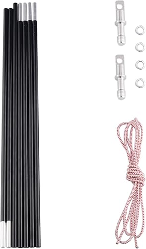 Reemplazo de postes de aluminio para tienda, se adapta tanto a extremos hembra como macho, kit de reparación ligero de poste de tienda, aleación de