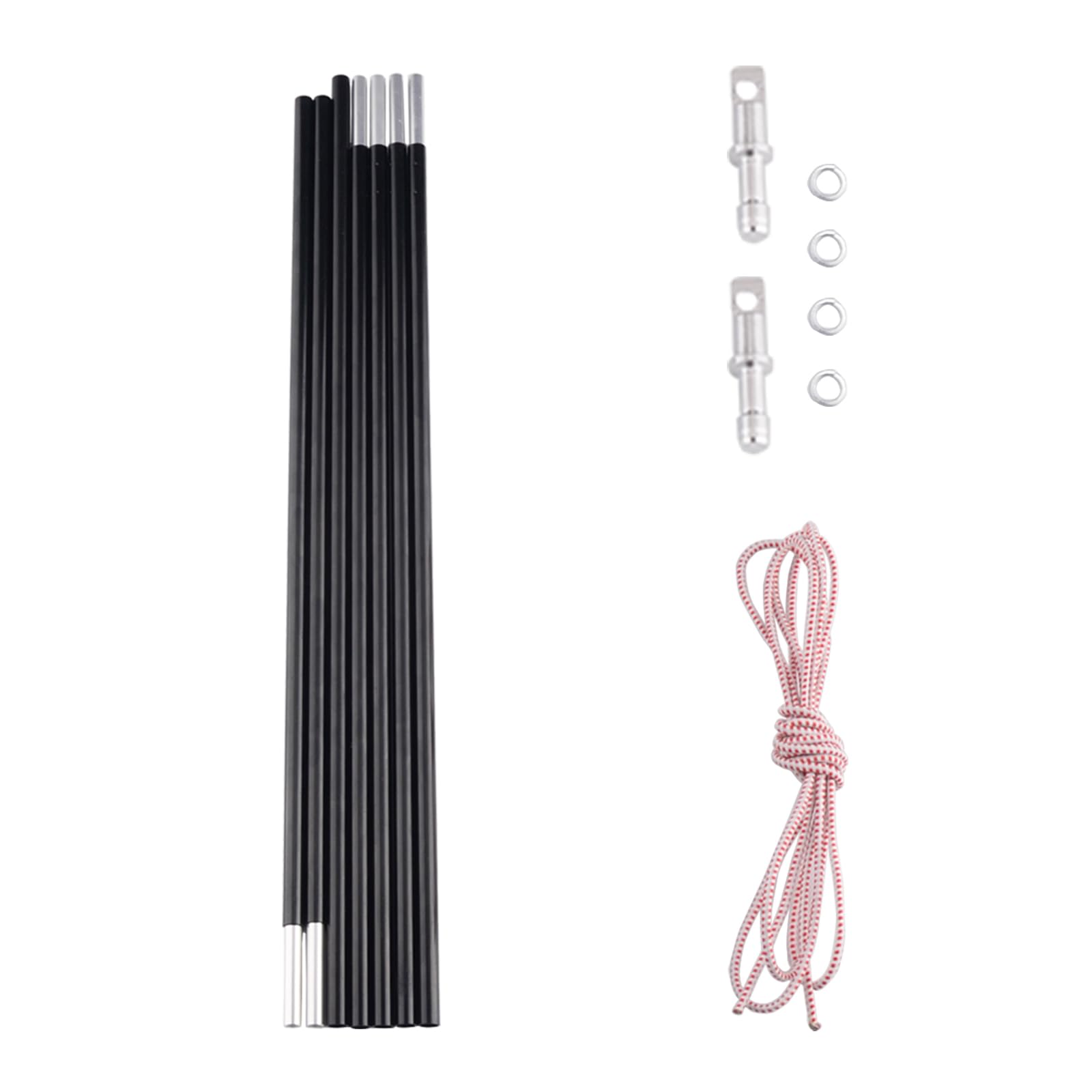 BRILLIANCE4U Aluminum Tent Pole 9ft, Tent Poles Replacement, Fits Female and Male Ends Tent, Lightweight Tent Pole Repair Kit, 7001 Aluminum Alloy Tent Rod, Outer Diameter 5/16