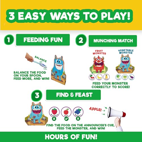 Image of EINSTEIN BOX Feed The Monster Game for Kids 2-5 Years Old | Toys & Gifts for Boys & Girls | Learning & Education Games | Birthday Gift for Ages 2,3,4,5