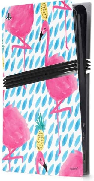 Skinit Decal Gaming Skin Compatible with PS5 Pro Console - Officially Licensed Bouffants and Broken Hearts Geometric Flowers Design