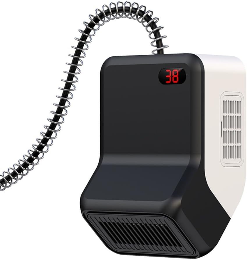 Canine Home Heater with Thermostat, 300-600W 2 Heating Mode Pet Hotter, Wall-Mounted Design, Pet Heater with 6FT Anti Chew Wire and Protected Overheat Safety, for Canine Hen Coops Rabbits