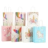 【Aplicación】- Las bolsas de papel para regalo son muy adecuadas para diversas ocasiones de fiesta, como Navidad, Acción de Gracias, Halloween, Carnaval, fiestas de cumpleaños, bodas, fiestas, etc. Se pueden utilizar para almacenar bocadillos, juguetes, pequeños accesorios, pequeños accesorios, etc.