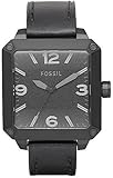 Fossil Allen Leather Watch - Black