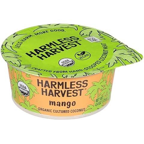 HARMLESS HARVEST Organic Mango Coconut Yogurt, 4.4 OZ Cover