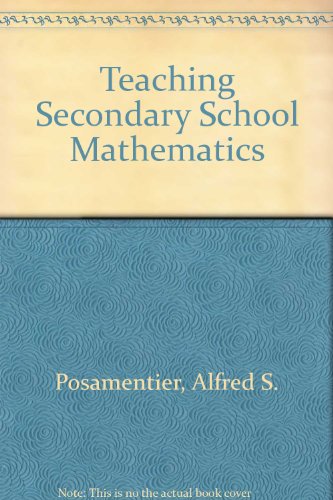 Teaching secondary school mathematics: Techniqu... 0675204224 Book Cover