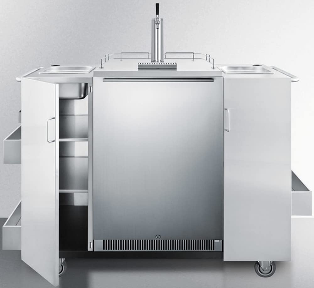 Summit CartOSBC Serving Cart, Stainless Steel