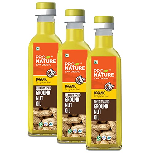 Image of Pro Nature 100% Organic | Groundnut Oil 1l � 3