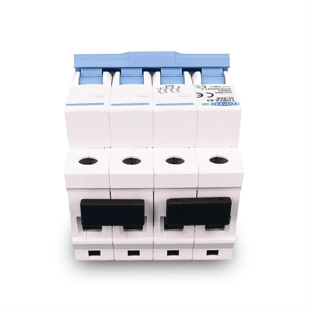 Salvavita Riarmo Automatico 4P DC MCB 1000V Solare PV. Sistema Mini Interruttore 3A 6A 10A 16A 20A 25A 32A 40A 50A 63A DC MCB Differenziale Riarmo Automatico(6A)