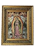 17' X 21' Virgen De Guadalupe,Divina Misericordia, San Judas Imagen En Tela Acojinada ,Our Lady of Guadalupe ,Divine Mercy, St Jude Image Imprinted on Woven Cloth, Cushioned Double Frame #3040D