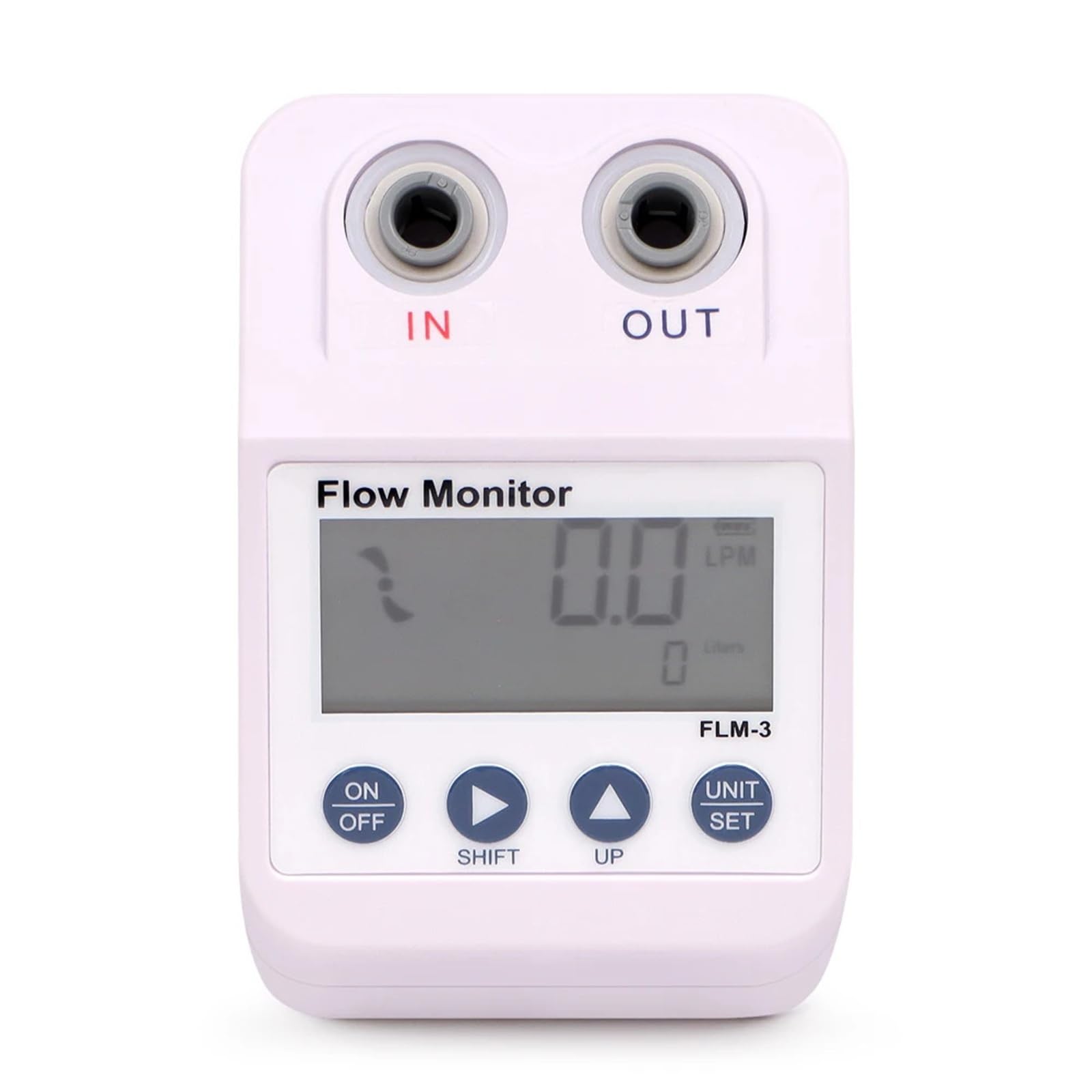 Caudalímetro Ultrasónico FLM-3 medidor de flujo 1/4 "purificador agua pantalla Digital electrónica Monitor filtro alarma y función ahorro energía