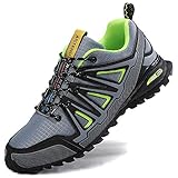outdoor laufschuhe kinder  ASTERO Laufschuhe Herren Traillaufschuhe Sportschuhe Straßenlaufschuhe Sneaker Fitness Schuhe für Outdoor Joggingschuhe Walkingschuhe Turnschuhe gr. 41-46 (EU, HELLGRAU, Numeric_44)