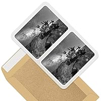 2 x 10cm Rectangle Vinyl Stickers - Curiosity Mars Rover Space Science 42750