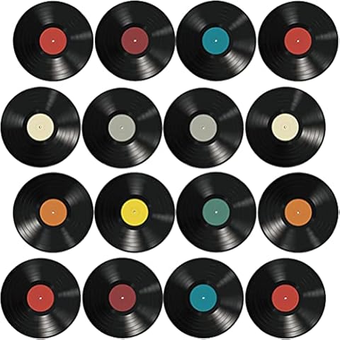 Milisten Record Decor Vinyl Wall Art Cover