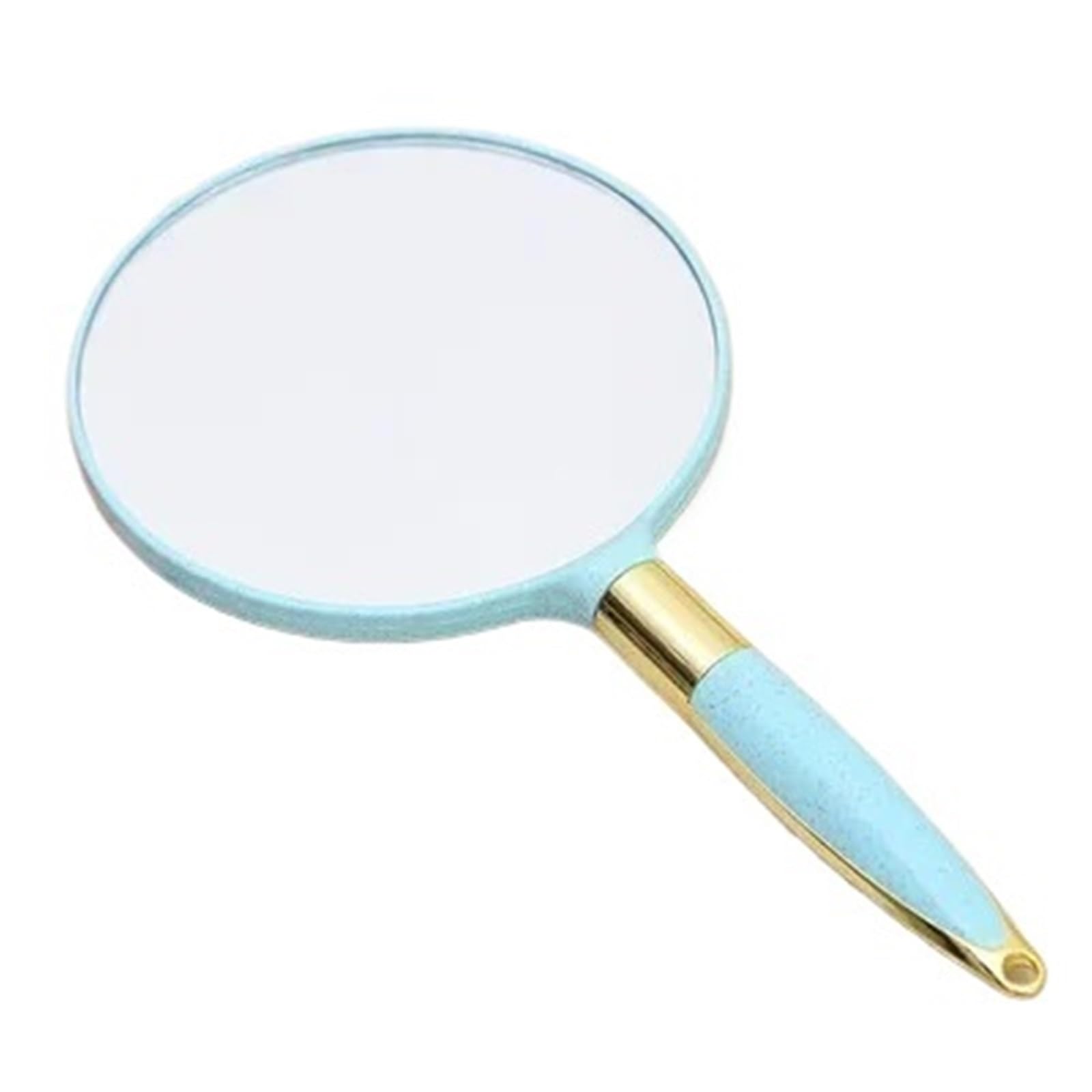 IULGFSC Handheld mirror， With Handle Hand Vanity Irregular Salon Dressing Table Compact Mirror