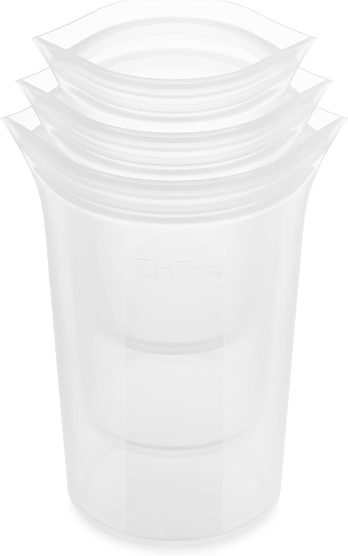 zip top silicone cup