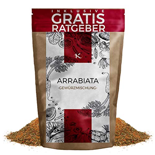 Preisvergleich Produktbild Arrabiata Gewürzmischung fein 100g / italienische Kräuter für Penne Arrabiata Gewürz Spezialität inkl. gratis Ratgeber / Pasta Arrabiata Sauce scharf
