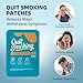 BURRRER Step 1 Quit Smoking Patches, 21mg Nicotine Patches, Stop Smoking Aids Patches, Effective Smoking Patches That Work in 2 Weeks, Anti-Stickers, 30 Count (1 Pack)