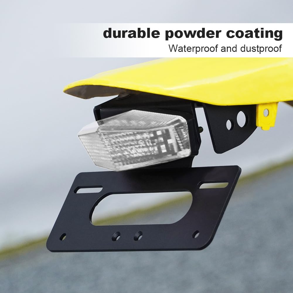 Xitomer Tail Tidy Fit for DRZ400 DRZ400S DRZ400SM 2005-2024 & DRZ400E 2008-2024 Motocycle Fender Eliminator with Tail light License Plate Light (Clear)