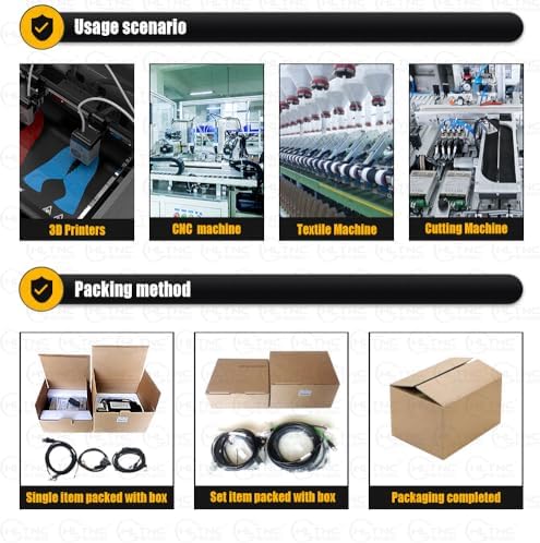 110V 서보 모터 키트, 17비트 앱솔루트 인코더 및 T3DL-V30A 드라이버 포함 | 5000RPM 하이 토크 플러그 앤 플레이 산업 자동화 솔루션 | CNC 로봇용 RS485 케이블 저항기 포함(1000W) — 사진 7