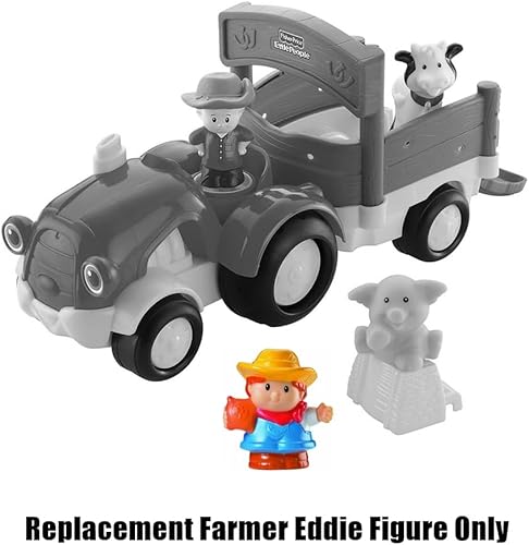 Miniatura 4 de Pieza de repuesto para el juego de tractor Little People Tow 'n Pull  BGC56  Figura de repuesto de Farmer Eddie  Sosteniendo un saco de alimentación