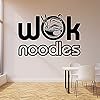Vinyl Muursticker, kunst Muursticker Chow Mein Japanse Keuken Oosterse Keuken Keuken Restaurant 82X54Cm