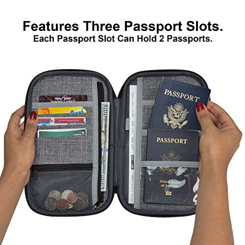Neatpack Rfid Travel Wallet, Document Organizer & Passport Holder, Grey #TOP3